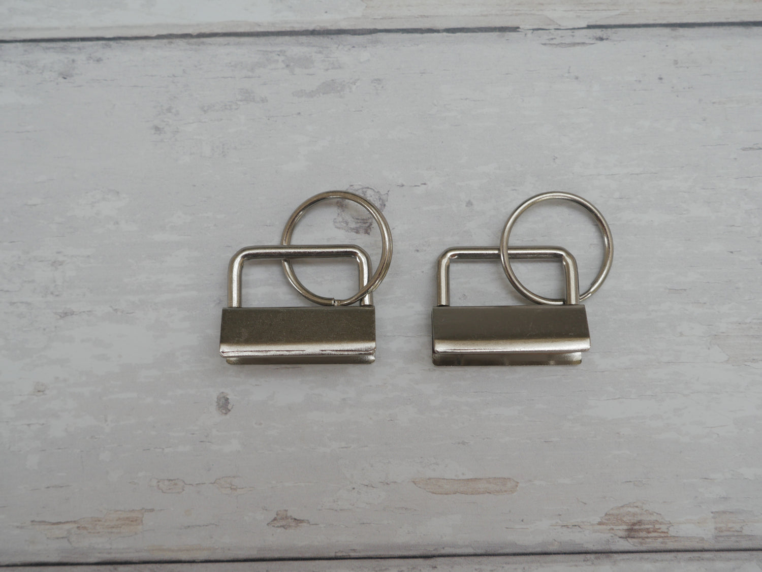 Key Ring Fob in Antique Silver, 30mm-Trim-Flying Bobbins Haberdashery