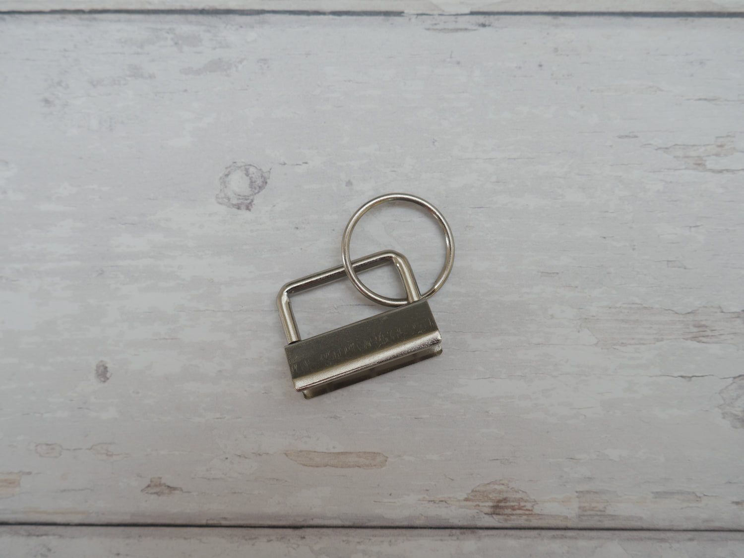 Key Ring Fob in Antique Silver, 30mm-Trim-Flying Bobbins Haberdashery