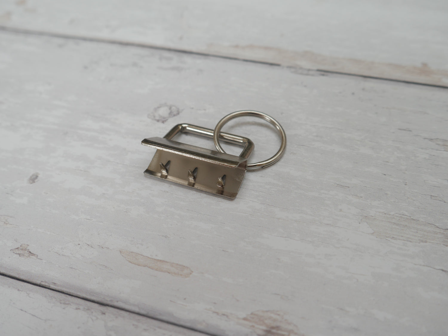 Key Ring Fob in Antique Silver, 30mm-Trim-Flying Bobbins Haberdashery