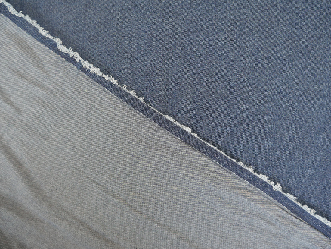 Zip Dress Kit - Indigo Lyocell Chambray-Sewing Kit-Flying Bobbins Haberdashery