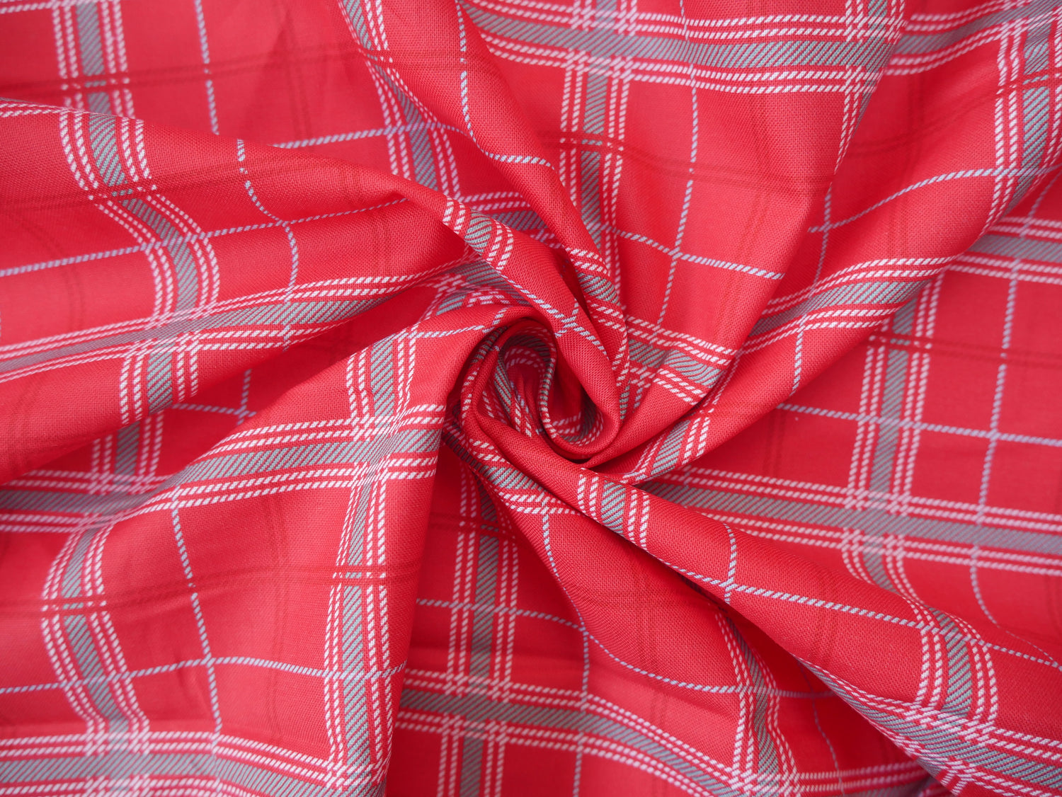 Frosty Paws Printed Cotton, Tartan, £8.40 p/m-Cotton Fabric-Flying Bobbins Haberdashery