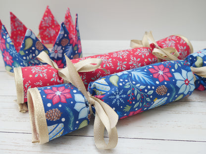Reversible Fabric Crowns Kit - Jewelled Christmas (x4)-Sewing Kit-Flying Bobbins Haberdashery