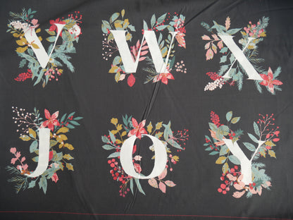 Jingle All the Letters Panel from Adventale by Katarina Roccella for AGF-Cotton Fabric-Flying Bobbins Haberdashery
