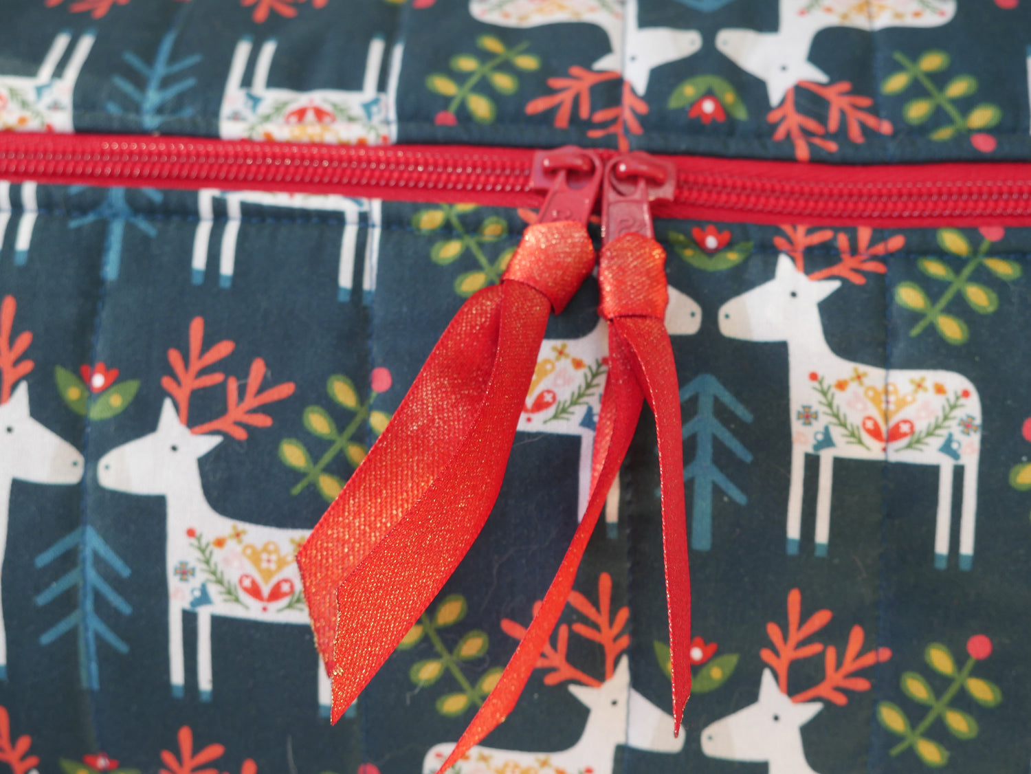 Gift Wrap Caddy Sewing Kit - Reindeer-Sewing Kit-Flying Bobbins Haberdashery