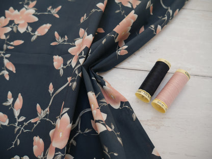 Lady McElroy Flora Songbird Cotton Lawn-Viscose Lawn-Flying Bobbins Haberdashery