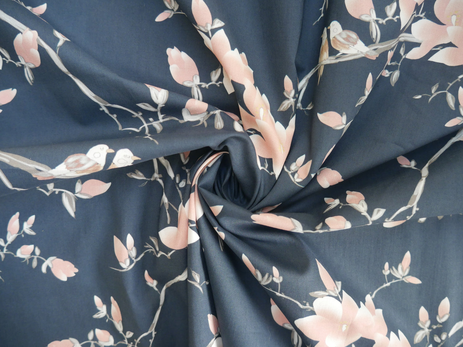 Lady McElroy Flora Songbird Cotton Lawn-Viscose Lawn-Flying Bobbins Haberdashery