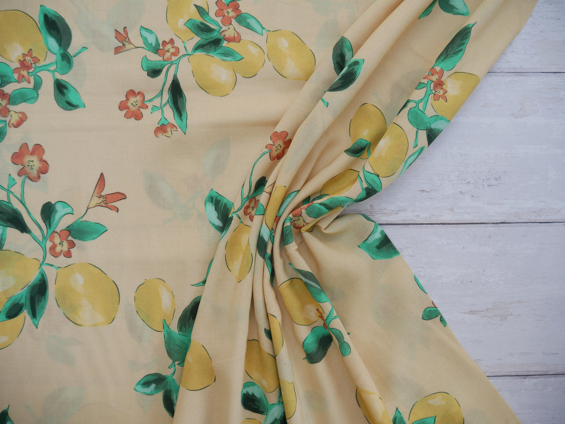 Lady McElroy Citrea Viscose Challis Lawn-Viscose Lawn-Flying Bobbins Haberdashery