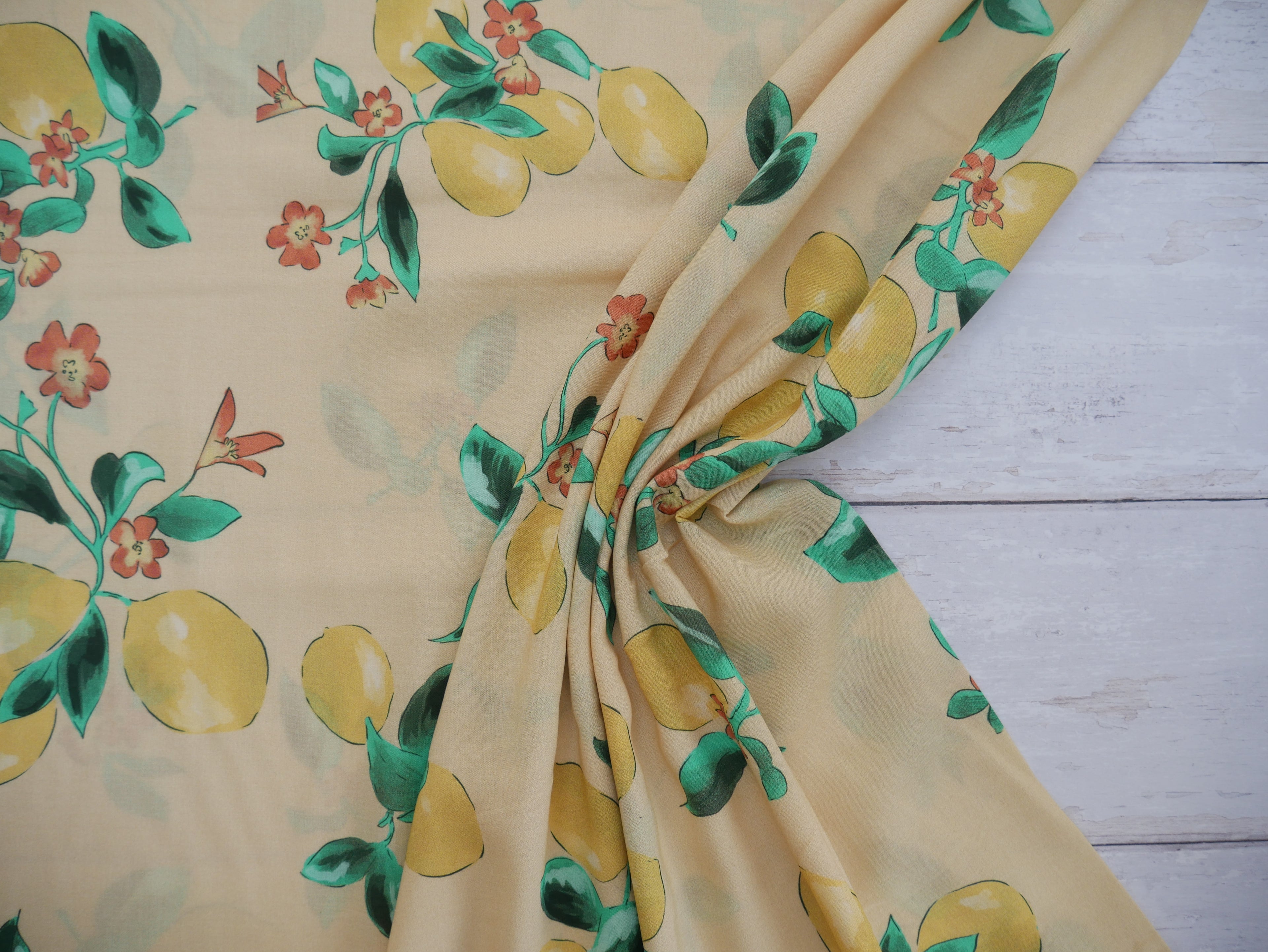 Lady McElroy Citrea Viscose Challis Lawn-Viscose Lawn-Flying Bobbins Haberdashery