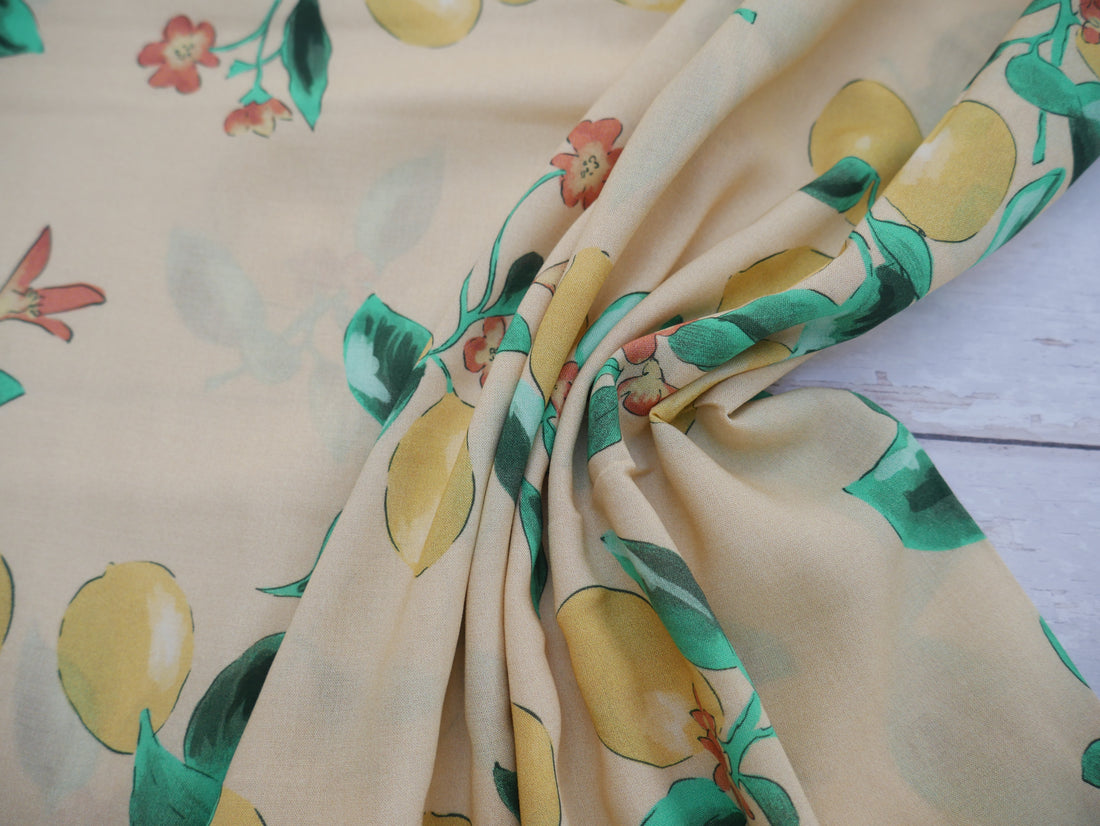 Lady McElroy Citrea Viscose Challis Lawn-Viscose Lawn-Flying Bobbins Haberdashery