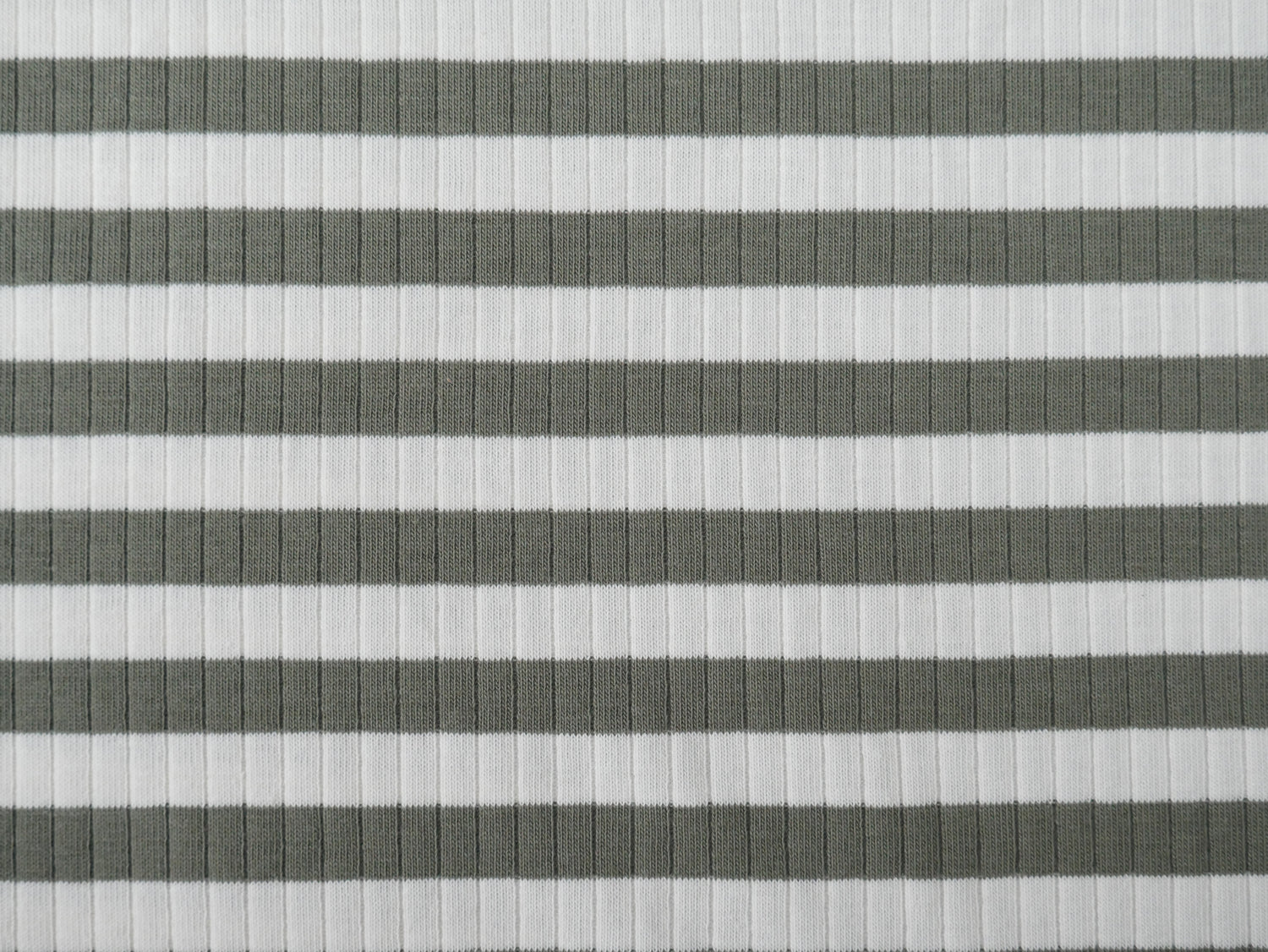 Yarn Dyed Rib Jersey in Dark Sage-Cotton Fabric-Flying Bobbins Haberdashery