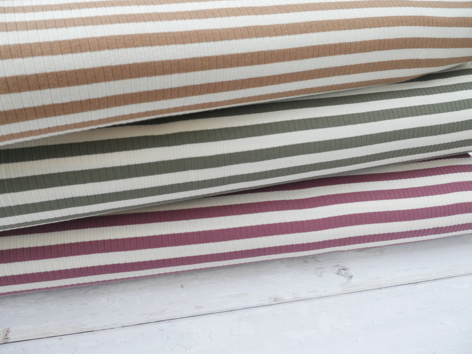 Yarn Dyed Rib Jersey in Dark Rose-Cotton Fabric-Flying Bobbins Haberdashery