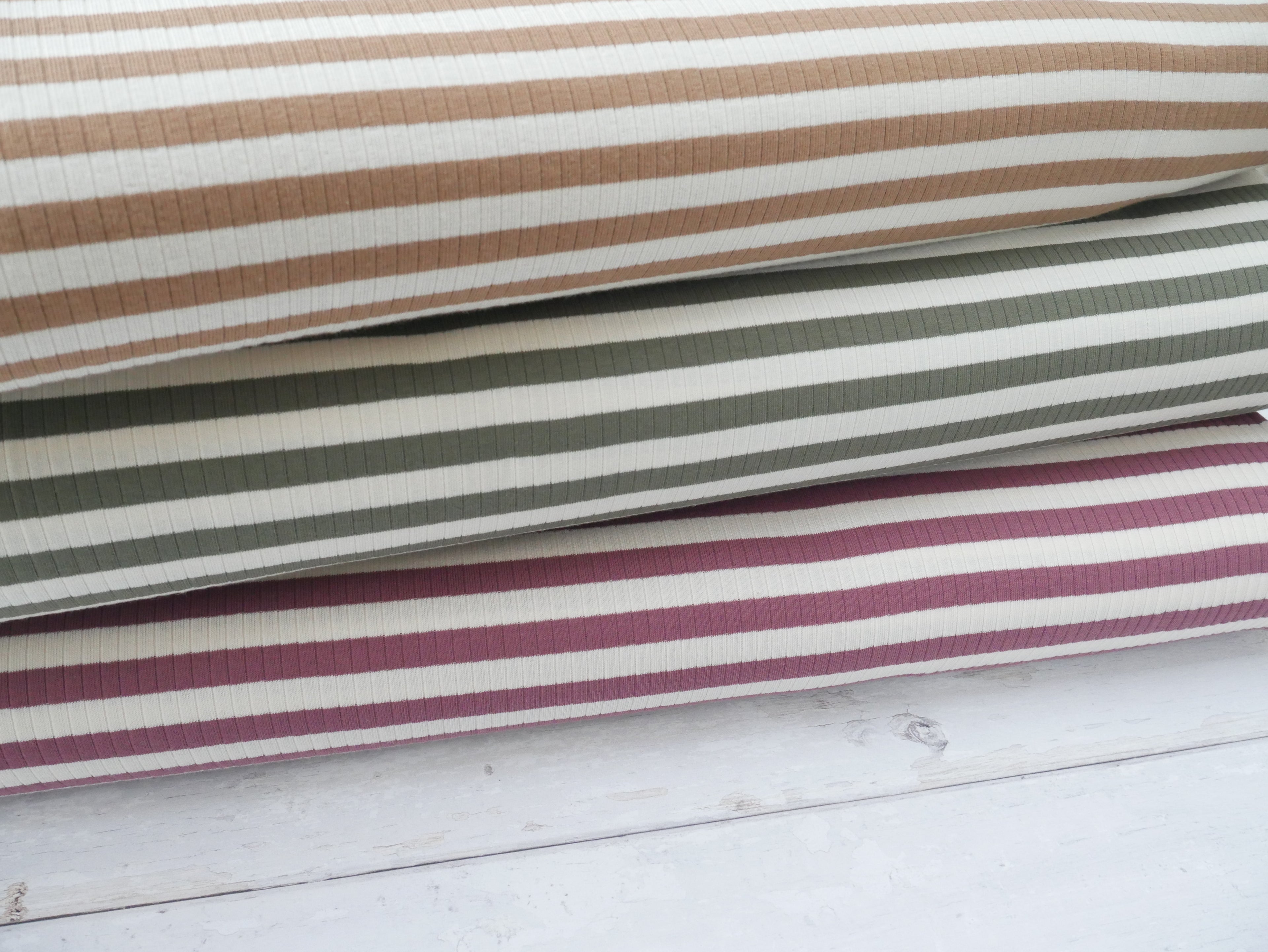 Yarn Dyed Rib Jersey in Dark Rose-Cotton Fabric-Flying Bobbins Haberdashery