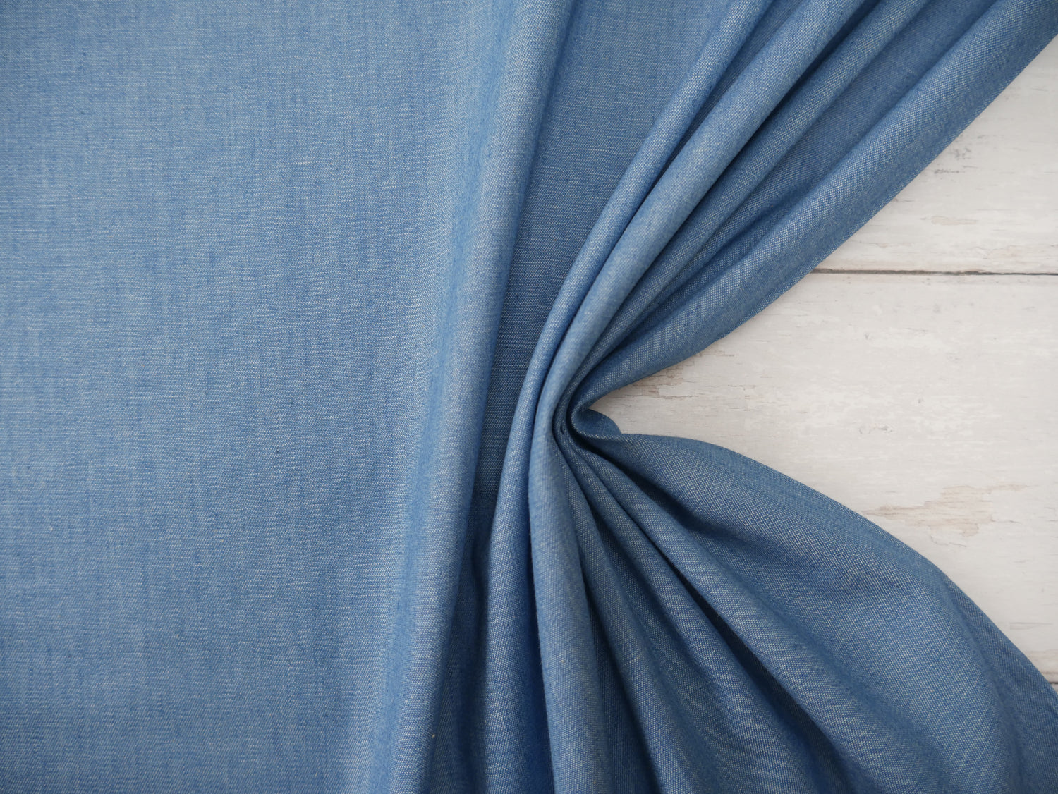 Cotton Chambray in Light Blue-Jacquard Knit-Flying Bobbins Haberdashery