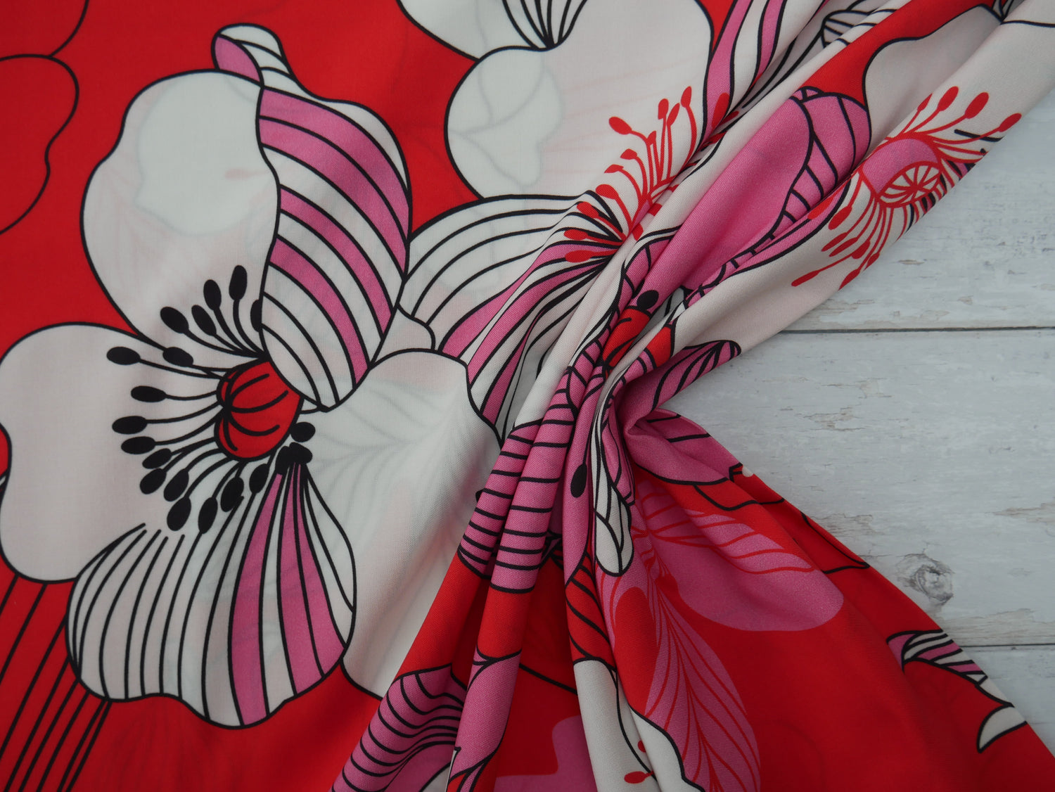 French Viscose Challis in Nellie Print-Viscose Challis-Flying Bobbins Haberdashery