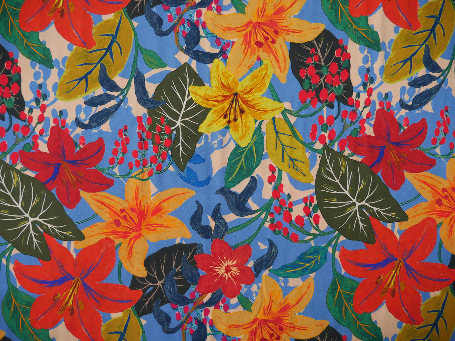 French Viscose Challis in Maddi Print-Viscose Challis-Flying Bobbins Haberdashery