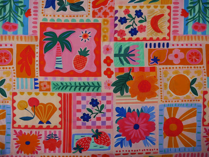 French Viscose Challis in Nice Print-Viscose Challis-Flying Bobbins Haberdashery