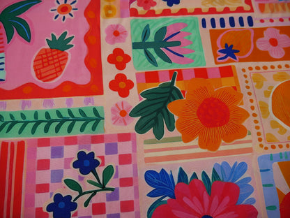 French Viscose Challis in Nice Print-Viscose Challis-Flying Bobbins Haberdashery