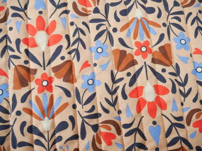 French Reversible Quilted Cotton in Lafleur Print-Viscose Challis-Flying Bobbins Haberdashery