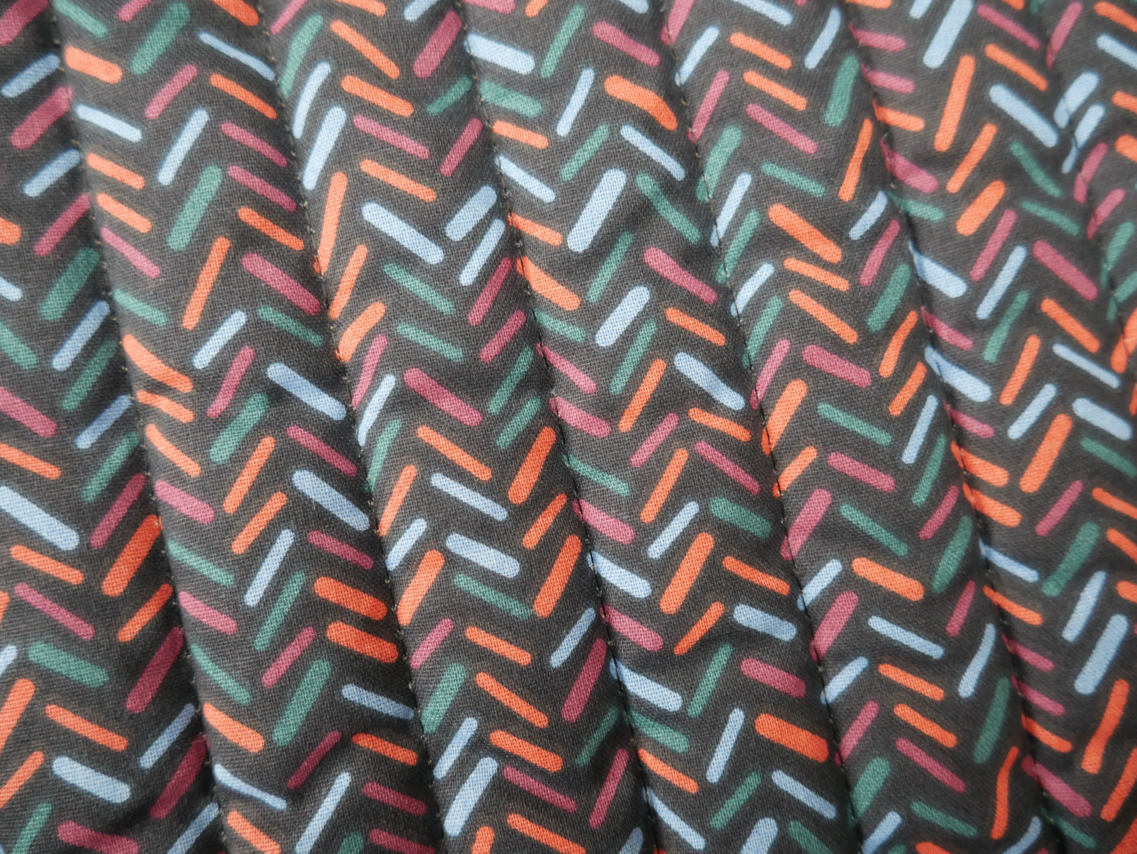 French Reversible Quilted Cotton in Lafleur Print-Viscose Challis-Flying Bobbins Haberdashery