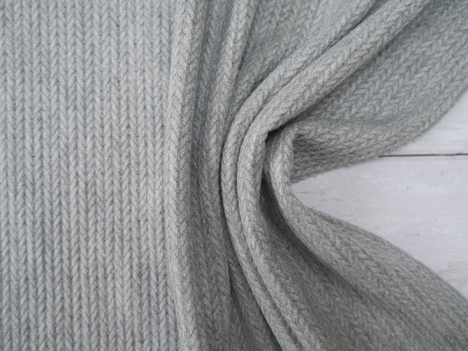 Angora Touch Cable Knit - Sage-Jacquard Knit-Flying Bobbins Haberdashery