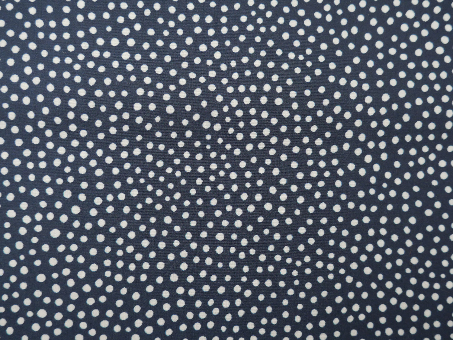 Lady McElroy Dotty About Dots Cotton Lawn in Navy-Viscose Challis-Flying Bobbins Haberdashery