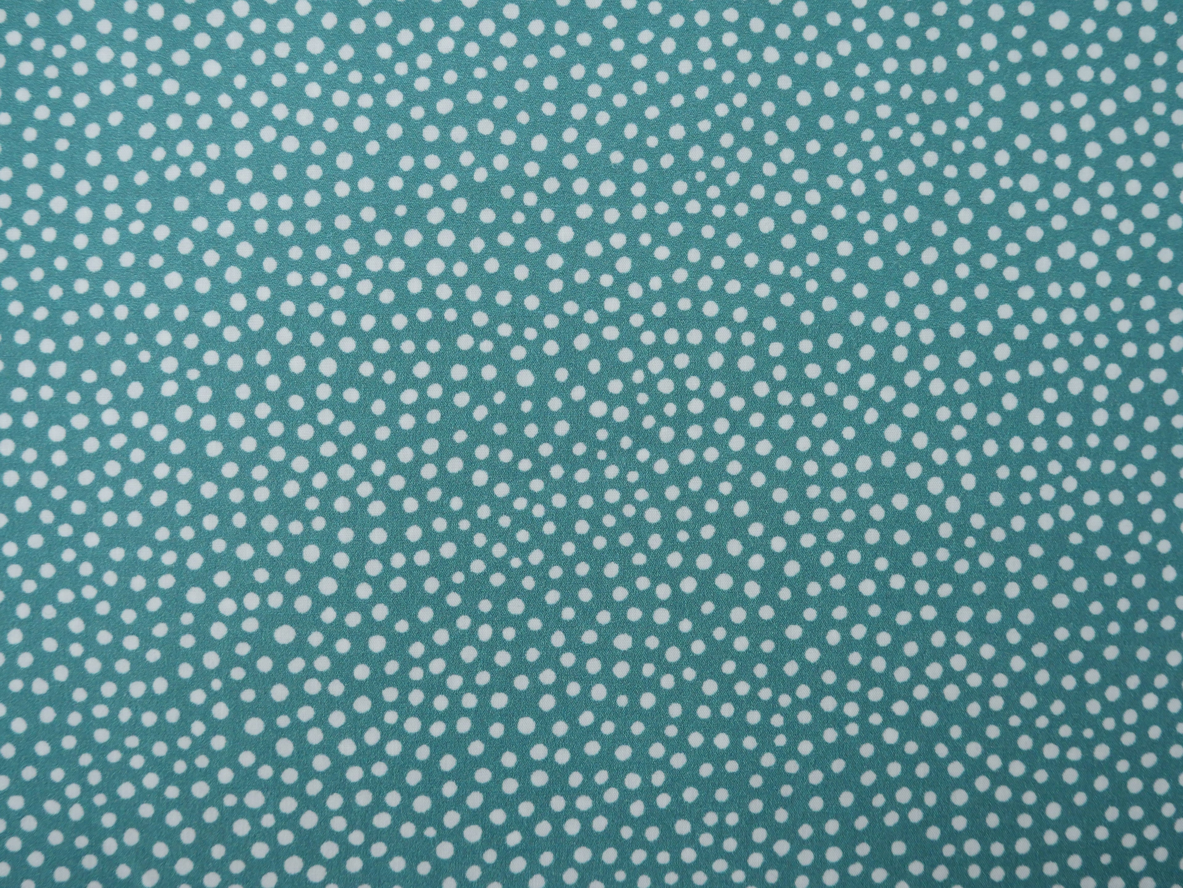 Lady McElroy Dotty About Dots Cotton Lawn in Fern Green-Viscose Challis-Flying Bobbins Haberdashery