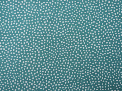 Lady McElroy Dotty About Dots Cotton Lawn in Fern Green-Viscose Challis-Flying Bobbins Haberdashery