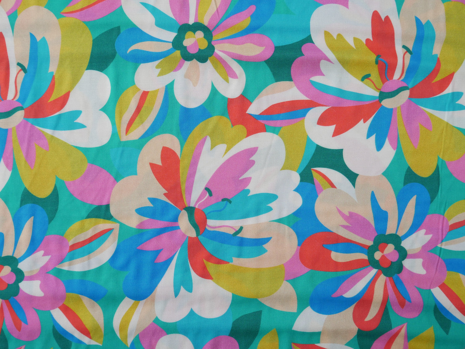 Dashwood Tapestry Floral Rayon in Green-Viscose Challis-Flying Bobbins Haberdashery