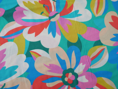 Dashwood Tapestry Floral Rayon in Green-Viscose Challis-Flying Bobbins Haberdashery