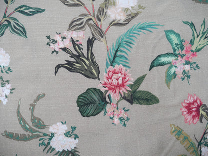 Lady McElroy Dame Fleur Linen-Look Crepe in Latte-Viscose Crepe-Flying Bobbins Haberdashery