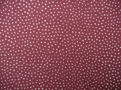 Lady McElroy Raining Dots Viscose Challis Lawn in Mocha-Viscose Challis-Flying Bobbins Haberdashery