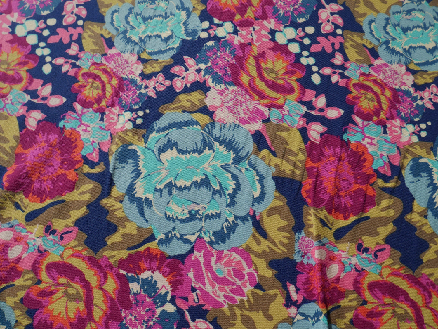 AGF Cotton Jersey in Boho Fusion Aqua Di Rose-Jacquard Knit-Flying Bobbins Haberdashery