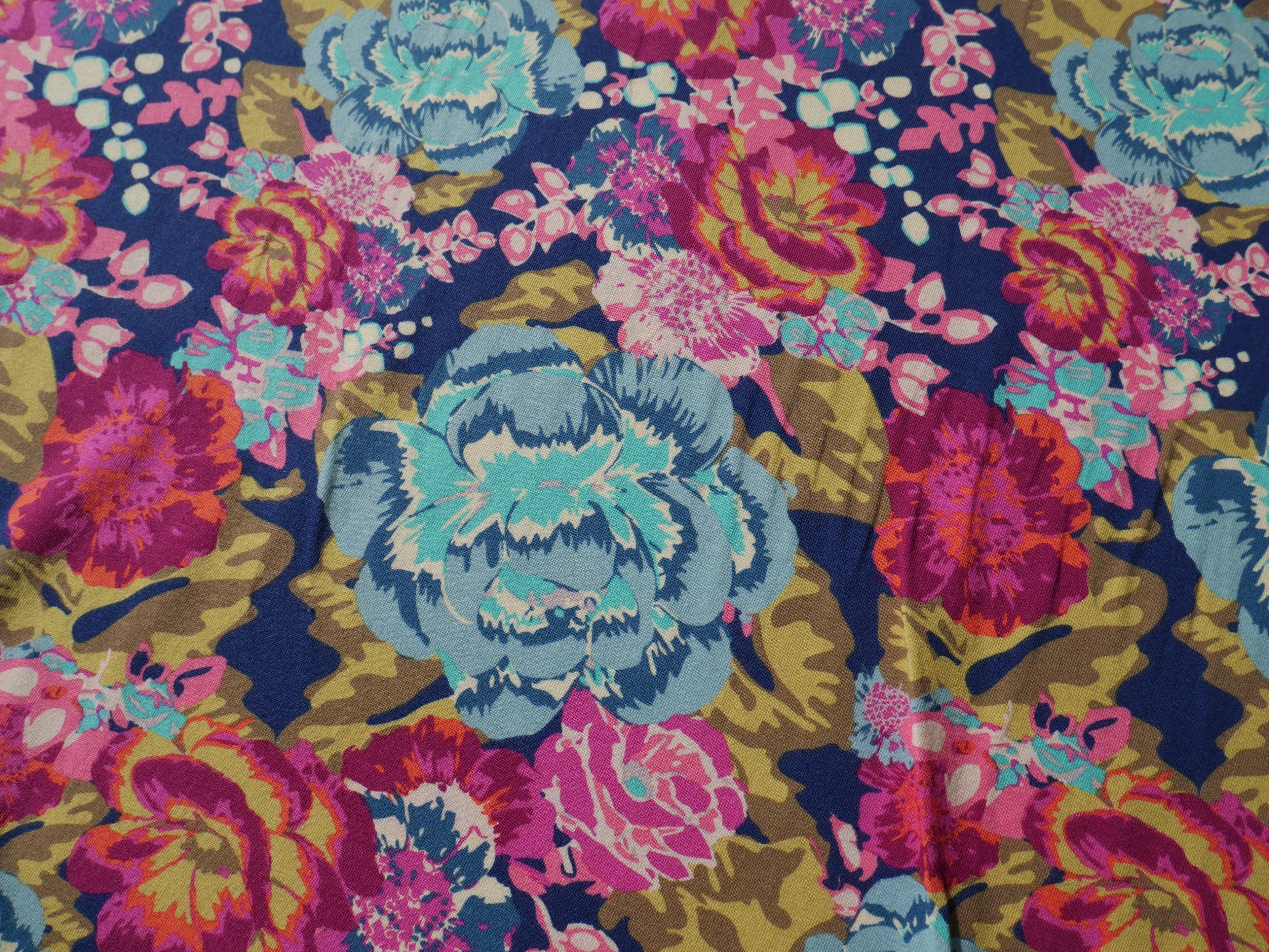 AGF Cotton Jersey in Boho Fusion Aqua Di Rose-Jacquard Knit-Flying Bobbins Haberdashery