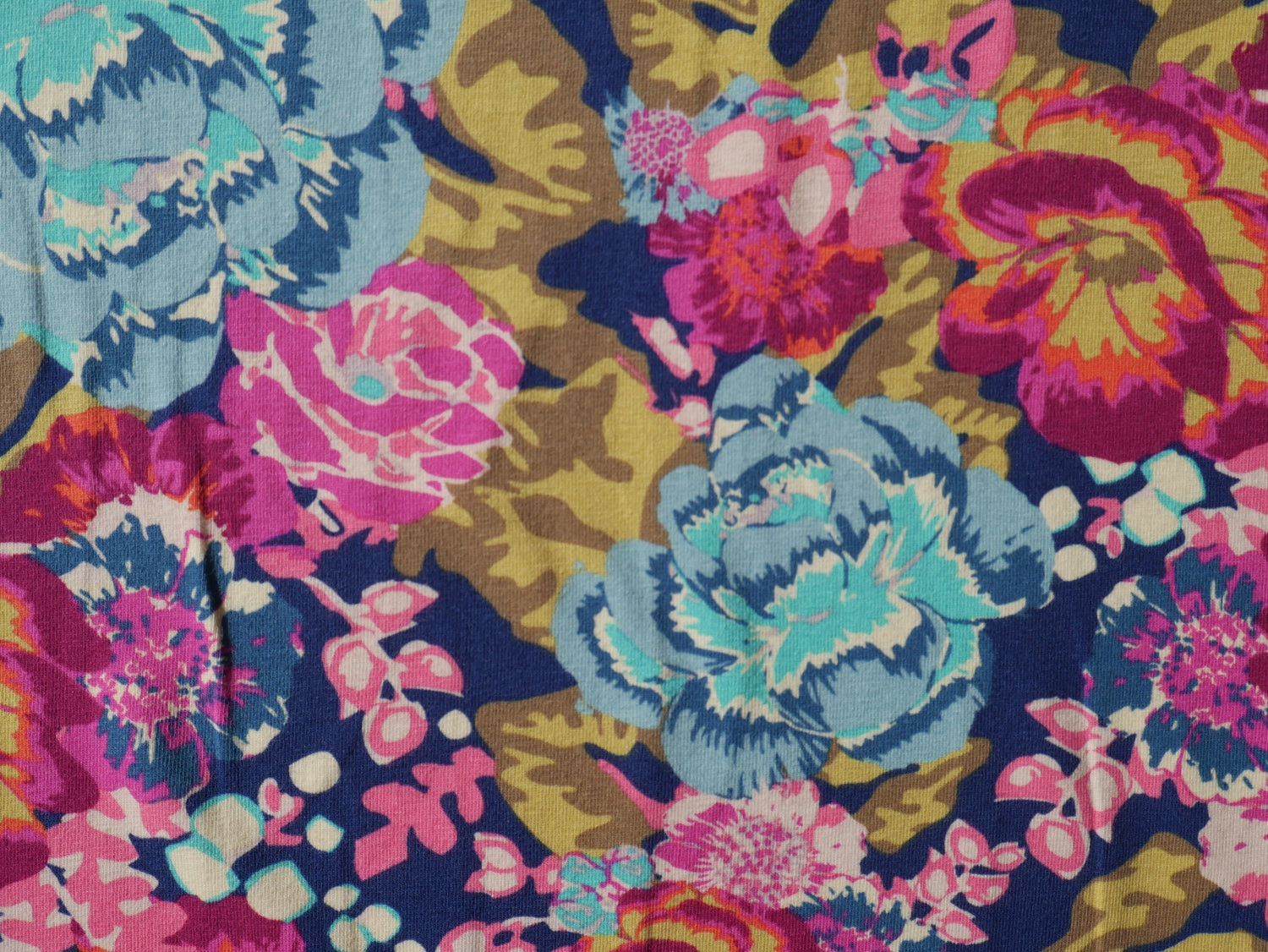 AGF Cotton Jersey in Boho Fusion Aqua Di Rose-Jacquard Knit-Flying Bobbins Haberdashery