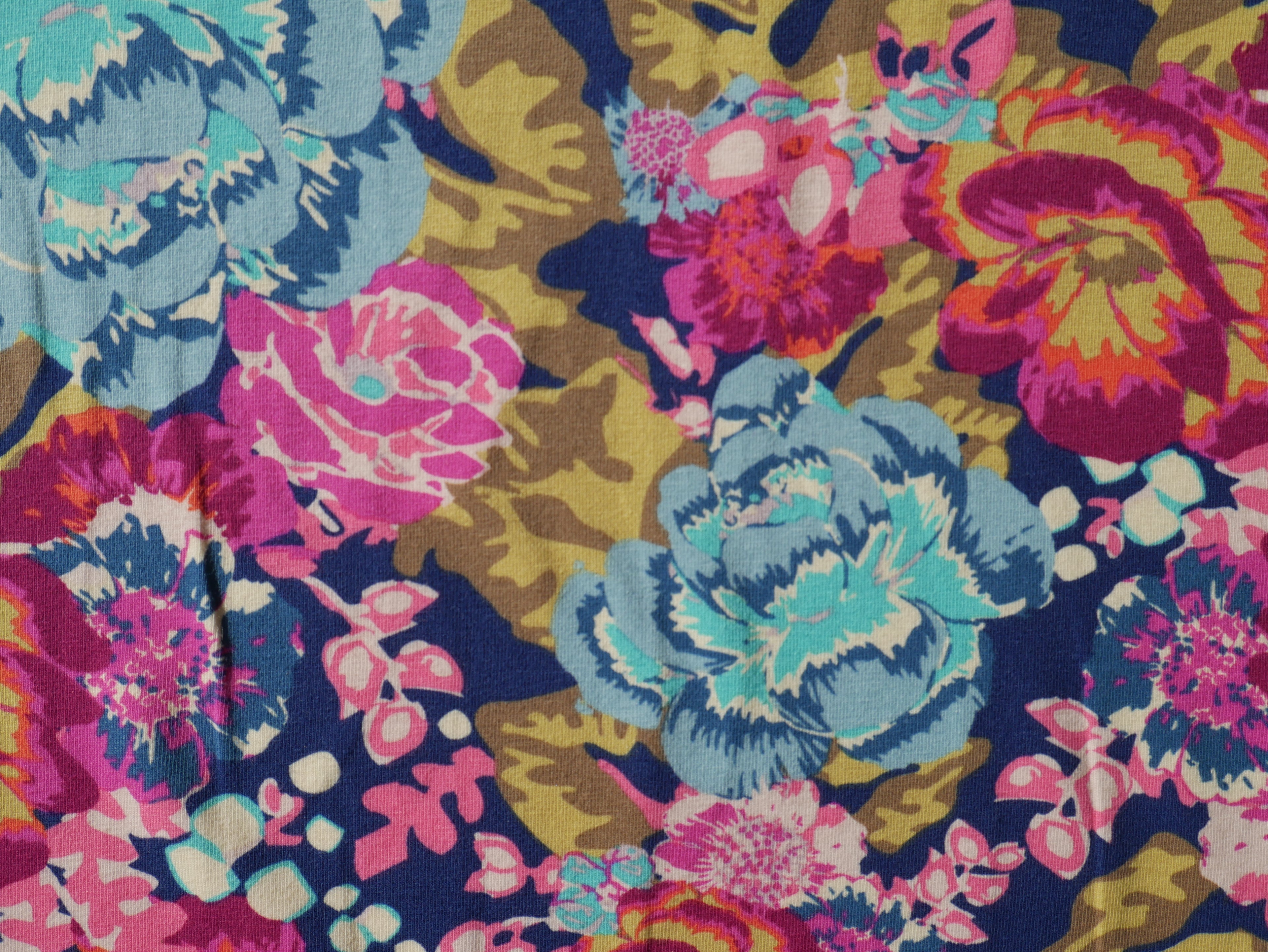 AGF Cotton Jersey in Boho Fusion Aqua Di Rose-Jacquard Knit-Flying Bobbins Haberdashery