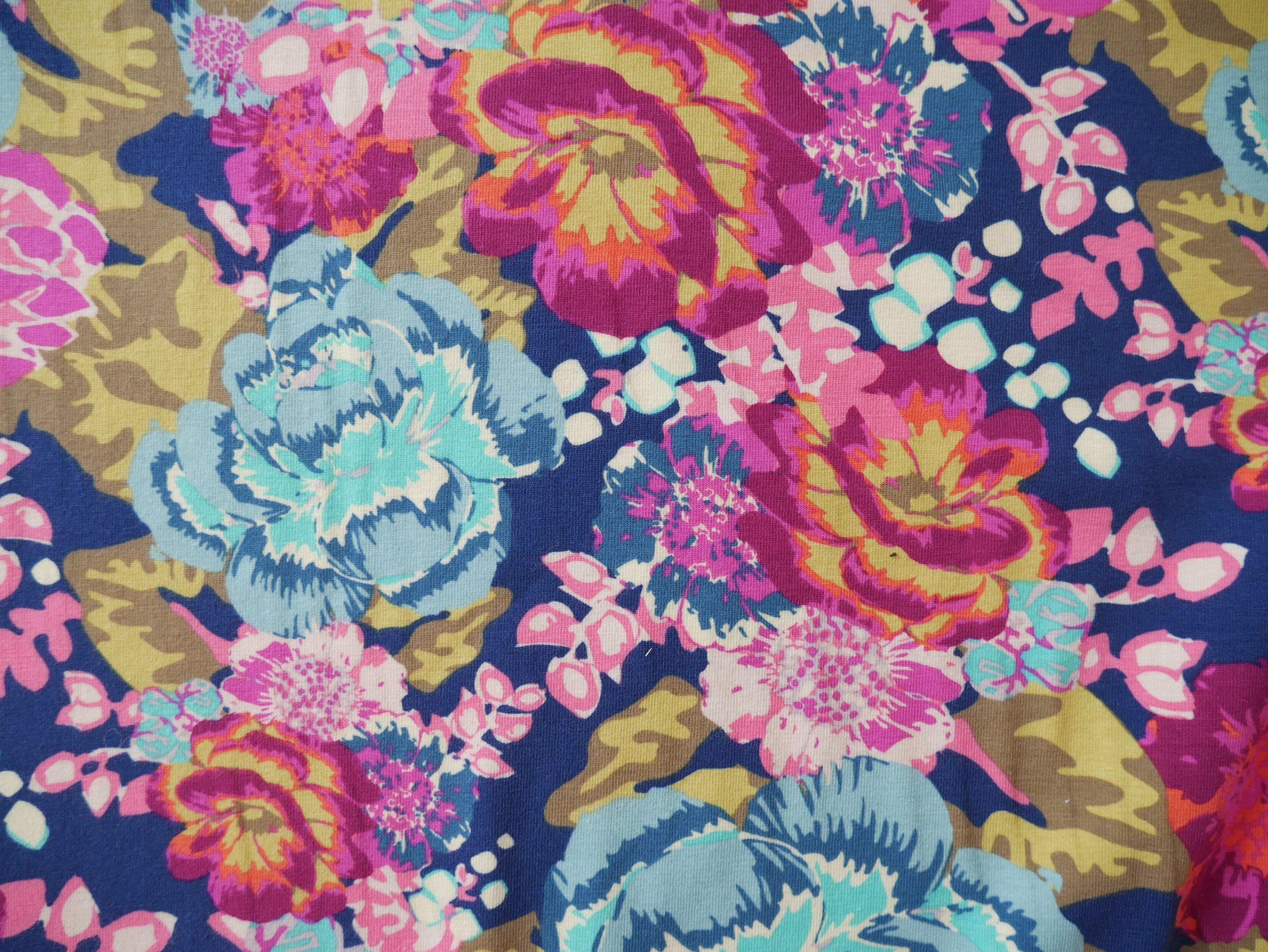 AGF Cotton Jersey in Boho Fusion Aqua Di Rose-Jacquard Knit-Flying Bobbins Haberdashery