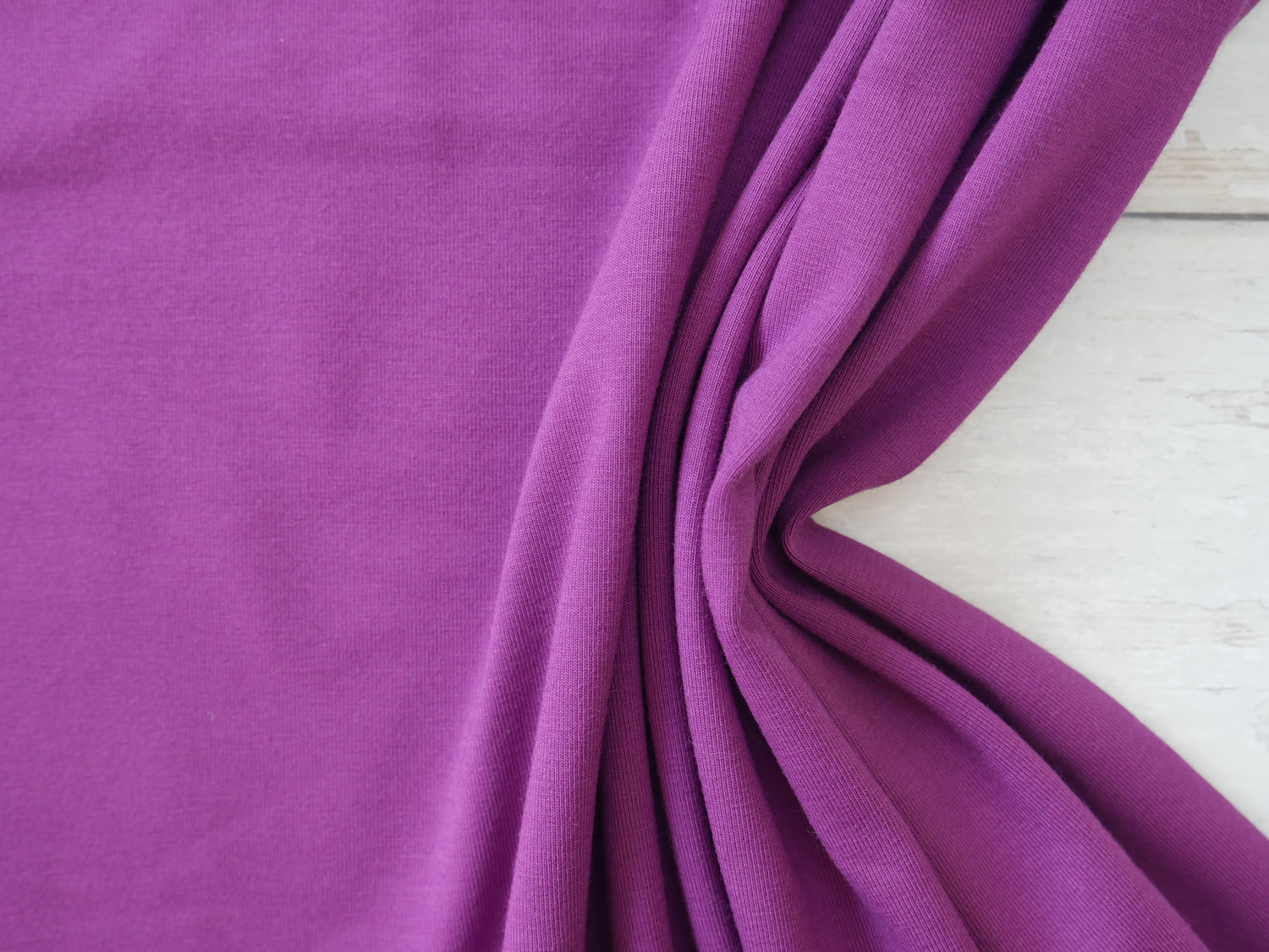 Cotton Jersey in Raspberry-Cotton Jersey-Flying Bobbins Haberdashery