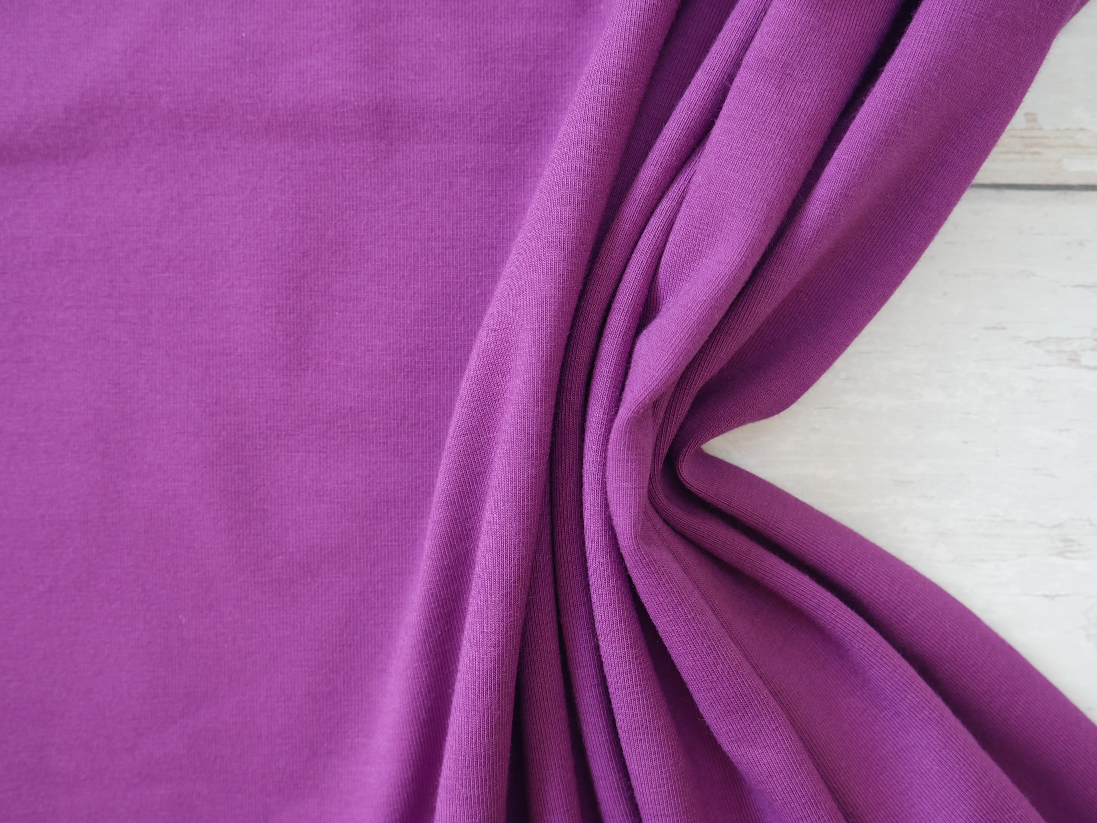 Cotton Jersey in Raspberry-Cotton Jersey-Flying Bobbins Haberdashery