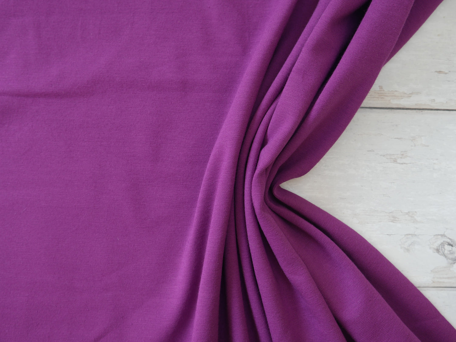 Cotton Jersey in Raspberry-Cotton Jersey-Flying Bobbins Haberdashery