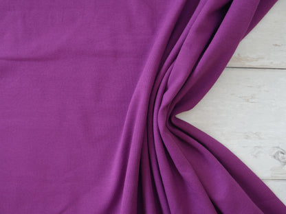 Cotton Jersey in Raspberry-Cotton Jersey-Flying Bobbins Haberdashery