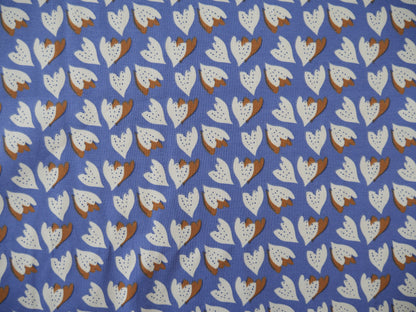 French Printed Cotton Jersey in Blue-Cotton Jersey-Flying Bobbins Haberdashery