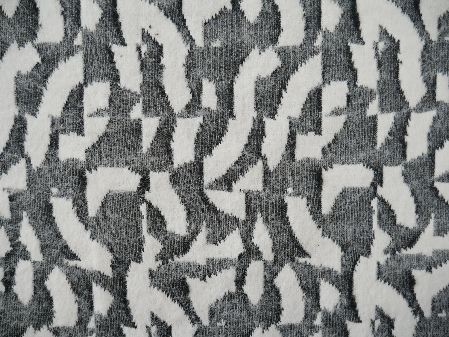 Fluffy Jacquard Knit - Geometric-Jacquard Knit-Flying Bobbins Haberdashery