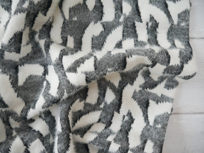 Fluffy Jacquard Knit - Geometric-Jacquard Knit-Flying Bobbins Haberdashery