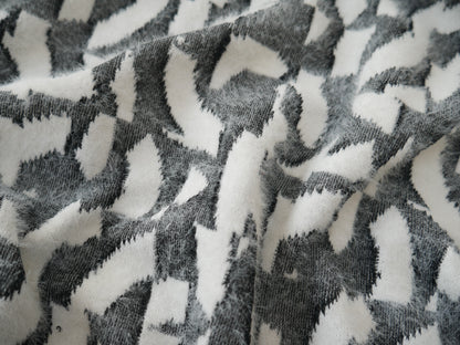 Fluffy Jacquard Knit - Geometric-Jacquard Knit-Flying Bobbins Haberdashery