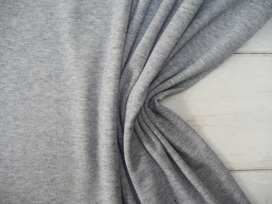 Angora Touch Jersey in Denim Blue-Viscose Crepe-Flying Bobbins Haberdashery