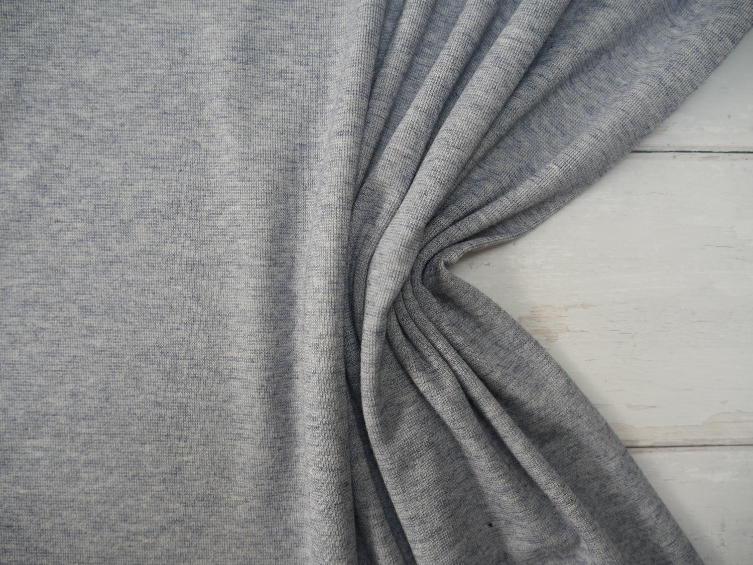 Angora Touch Jersey in Denim Blue-Viscose Crepe-Flying Bobbins Haberdashery