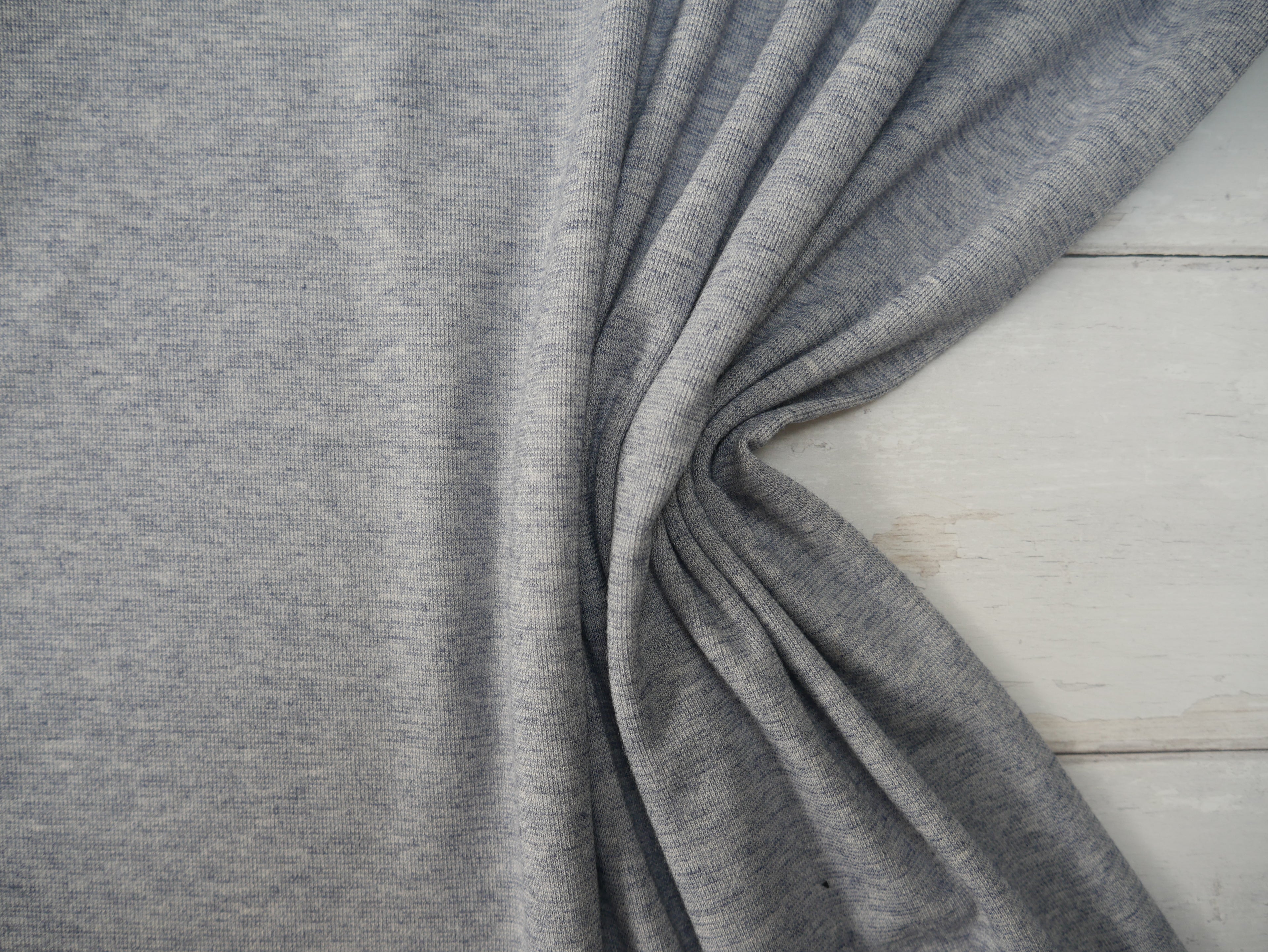 Angora Touch Jersey in Denim Blue-Viscose Crepe-Flying Bobbins Haberdashery