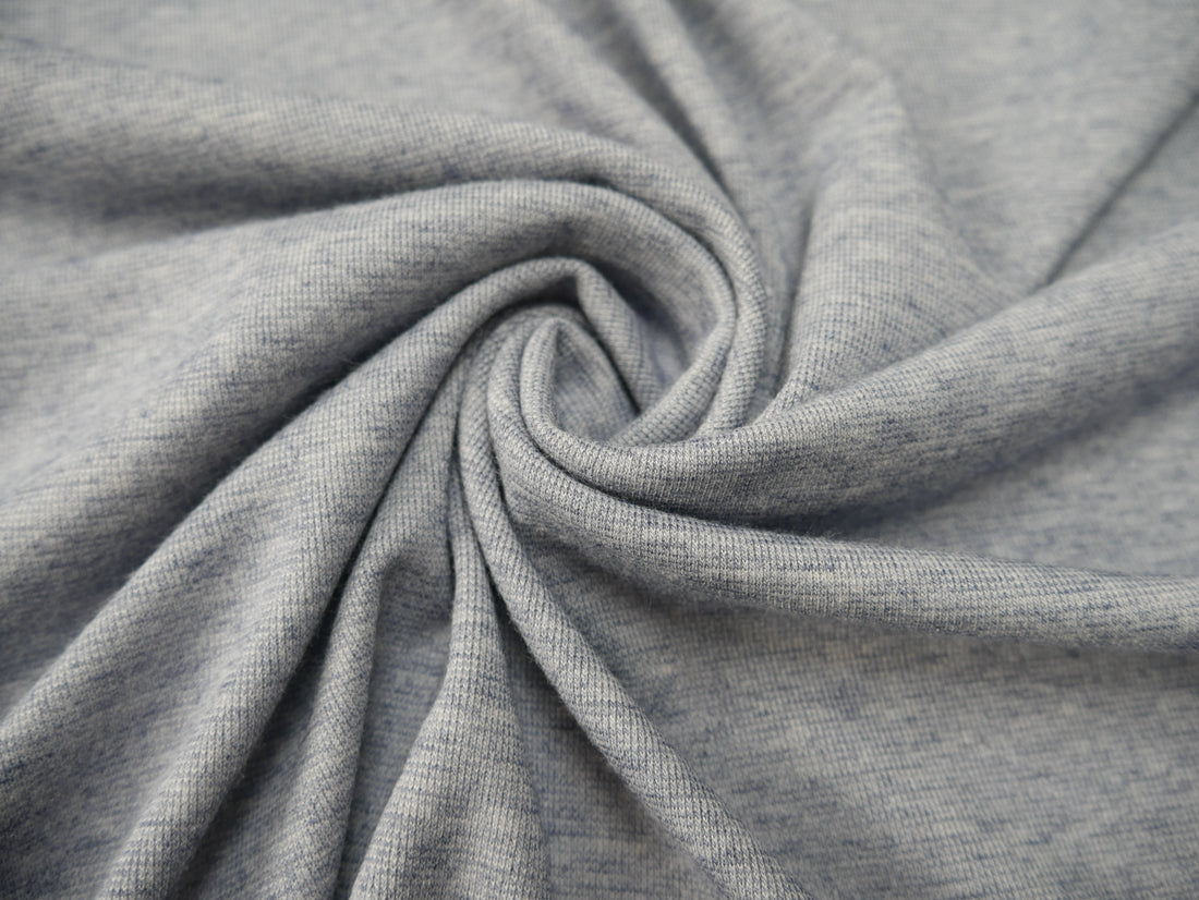 Angora Touch Jersey in Denim Blue-Viscose Crepe-Flying Bobbins Haberdashery