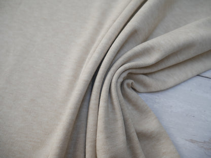Angora Touch Jersey in Oatmeal-Viscose Crepe-Flying Bobbins Haberdashery