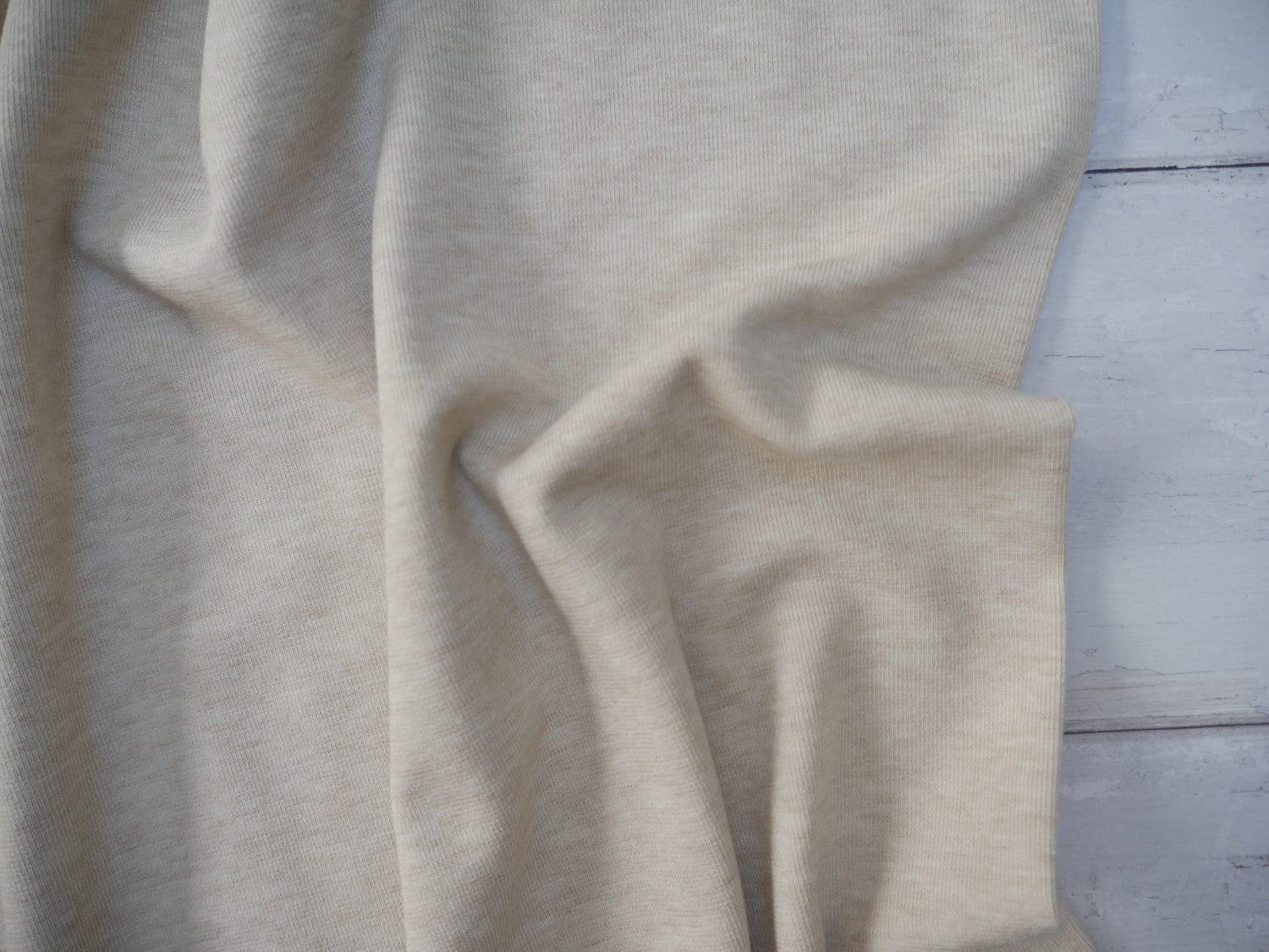 Angora Touch Jersey in Oatmeal-Viscose Crepe-Flying Bobbins Haberdashery
